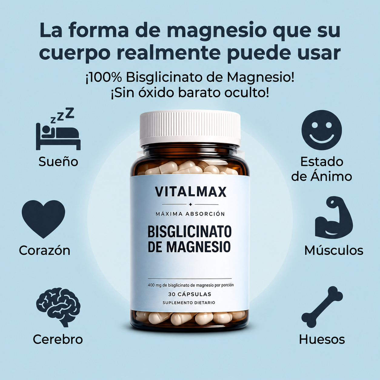 Complejo de bisglicinato de magnesio VITALMAX®
